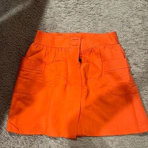 Orange lined JCrew skirt